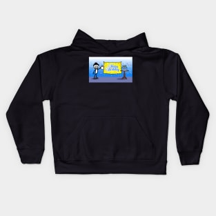 Happy Birthday (Blue) Kids Hoodie